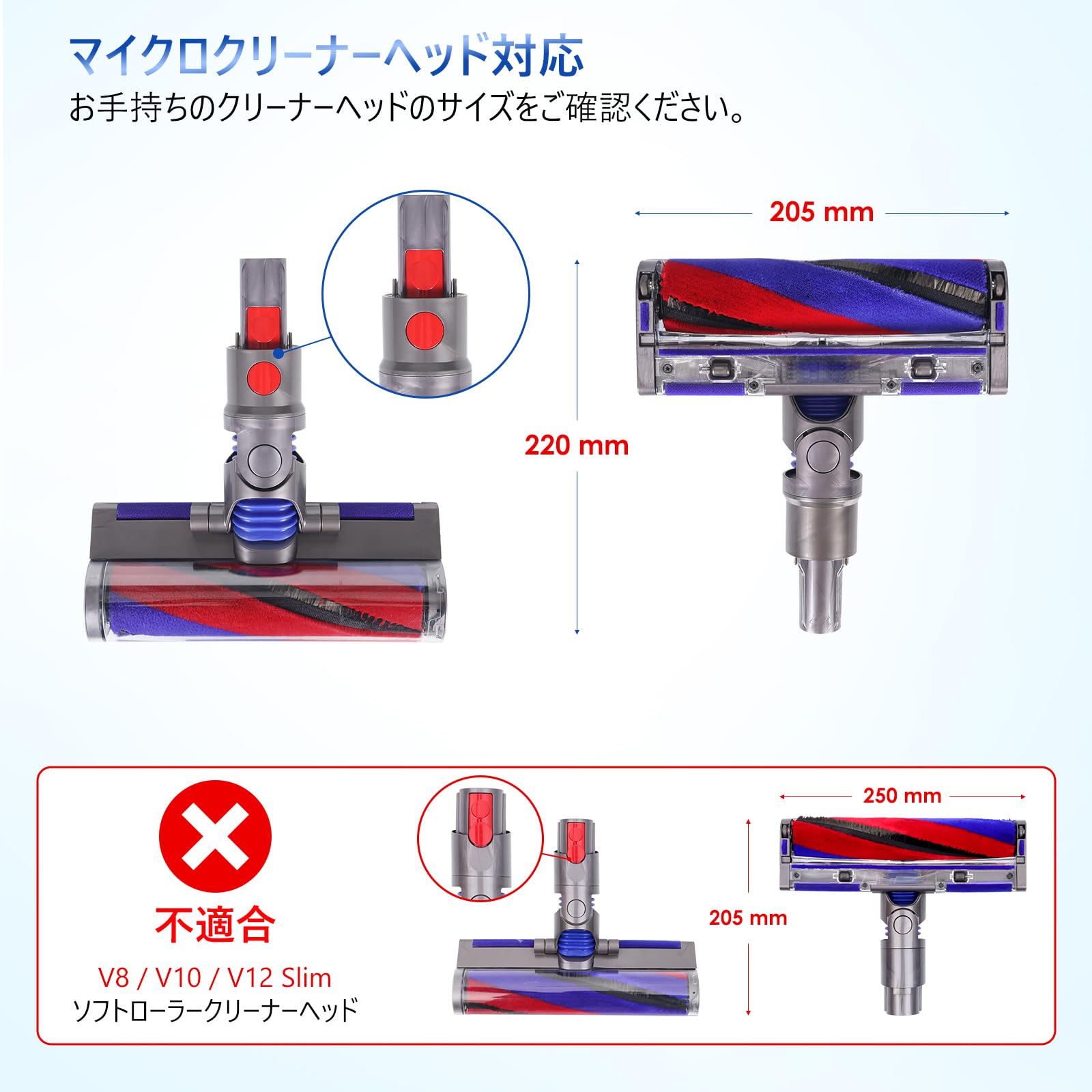 Amazon | 底面 フェルト ホイール 交換用 ダイソン SV33 Micro Plus